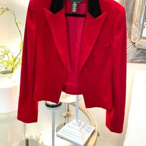 RALPH LAUREN Bolero Red Jacket Size 14